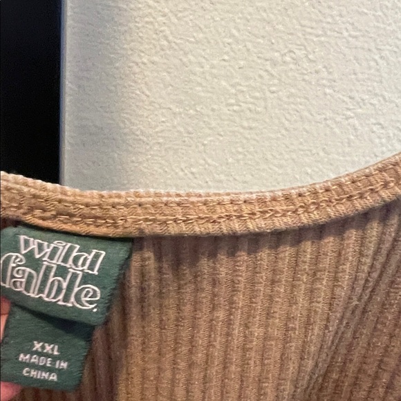 Wild Fable Ribbed Brown Tank Top - Picture 2 of 3